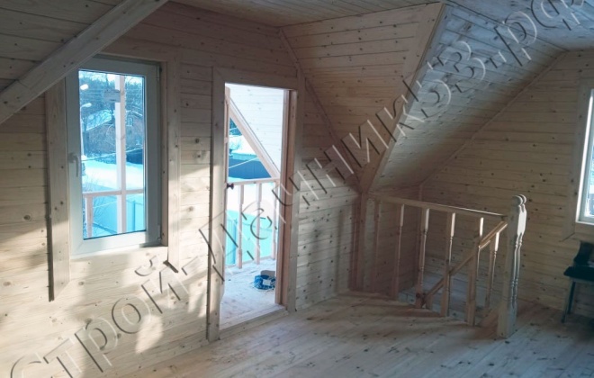 4 Брусовая баня Б-43 6×6, 64 м², Тульская область, Деревня Тесницкое (4)